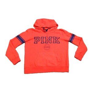 PINK Victoria's Secret Sweatshirt Womens Large Half Zip Fleece Hoodie‎ Ladies